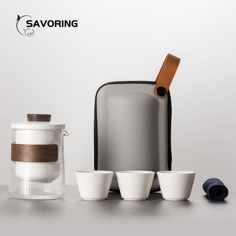 Camping Cooking Set - Simple Chinese Ceramic Tea Set 1