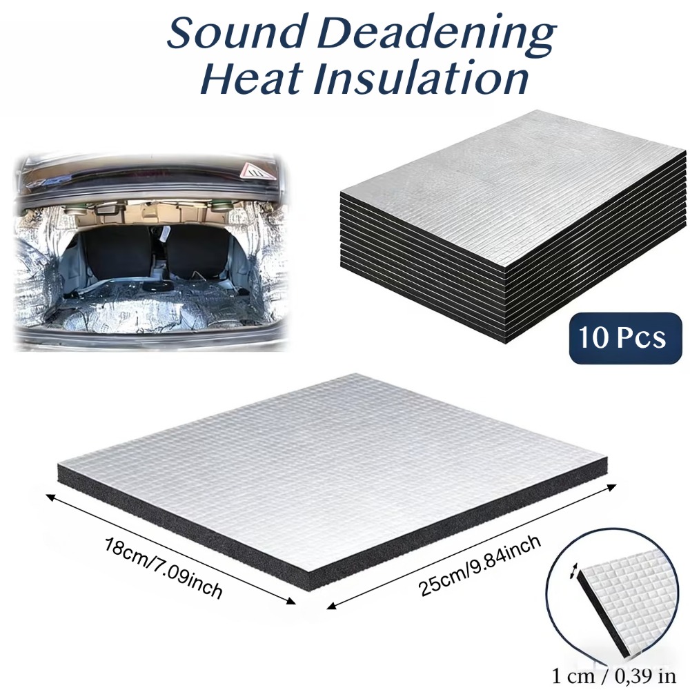 Aluminum Foil Heavy Duty - 10PCS 10mm Car Sound Deadening Mat