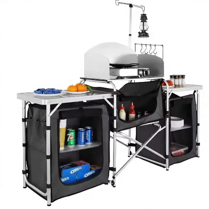 Camping Cooking Cupboard - Wholesale Large Aluminum Outdoor Camping Kitchen