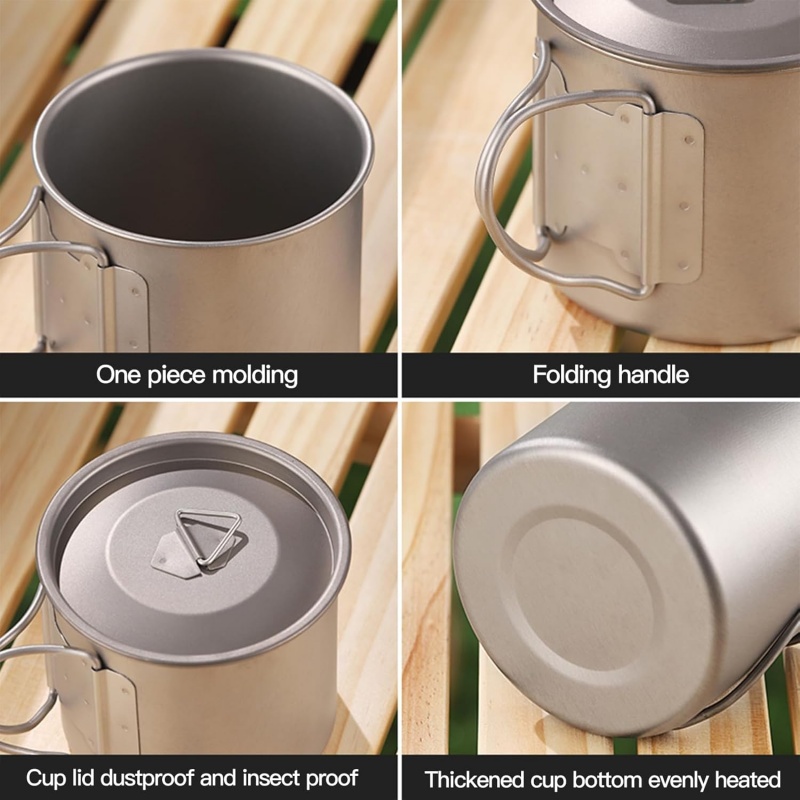 Titanium Camping Mug with Fold - огляд і ціна Camping Cooking Backpack