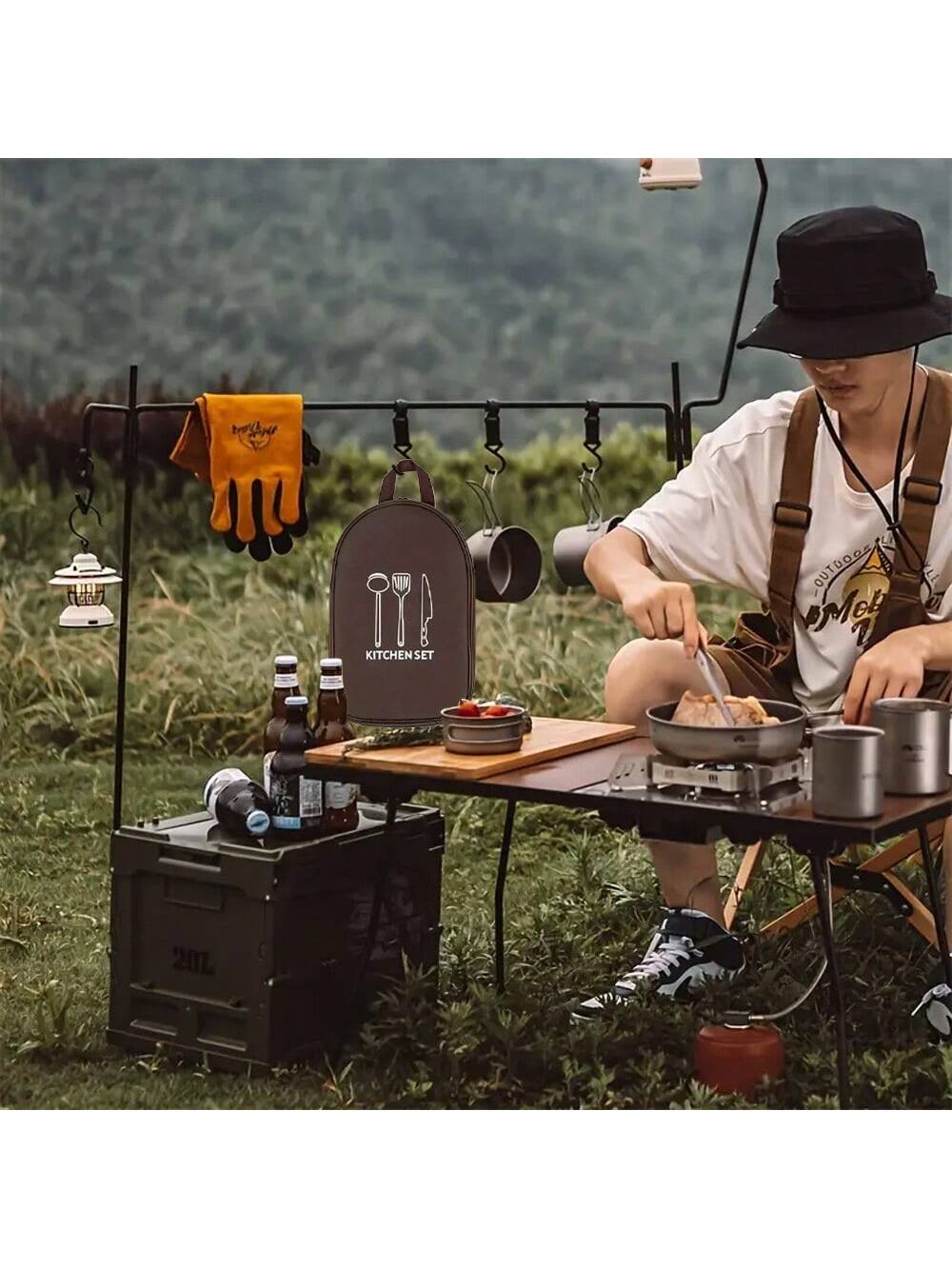 Outdoor Camping Cookware Stora - огляд і ціна Camping Cooking Utensils Storage
