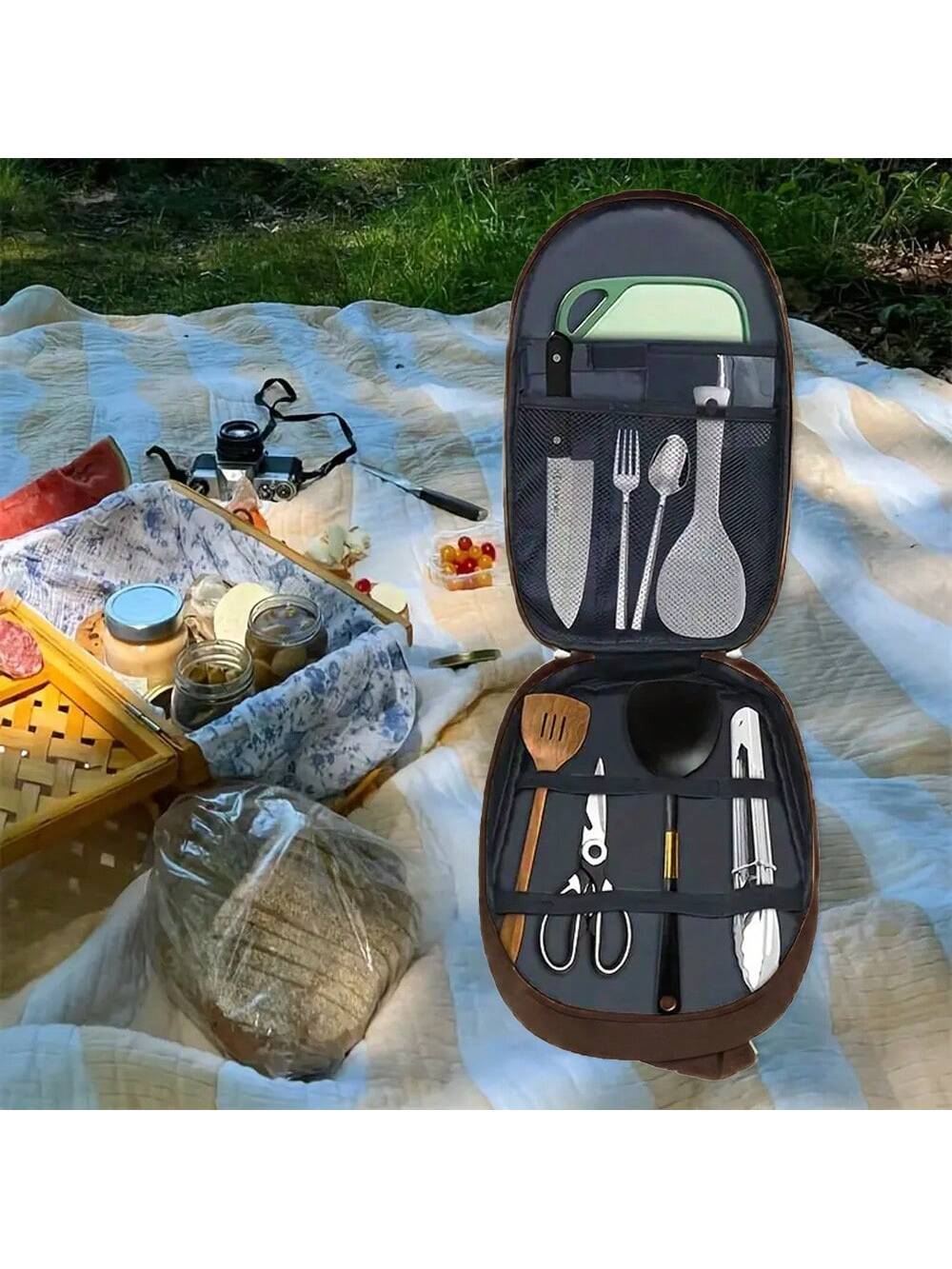 Outdoor Camping Cookware Stora - огляд і ціна Camping Cooking Utensils Storage