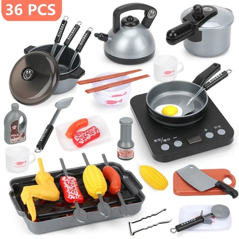Kids Kitchen Toy Set Toddler P - огляд і ціна Camping Cooking Kids