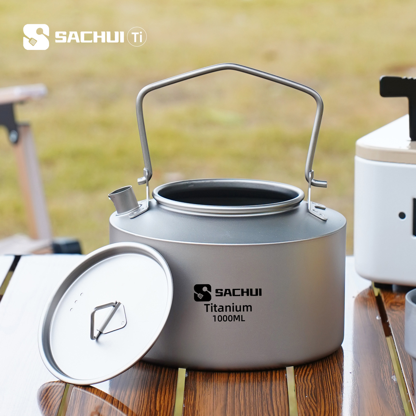 1000ML Pure Titanium Kettle Ou - огляд і ціна Camping Outdoor Cooking Set