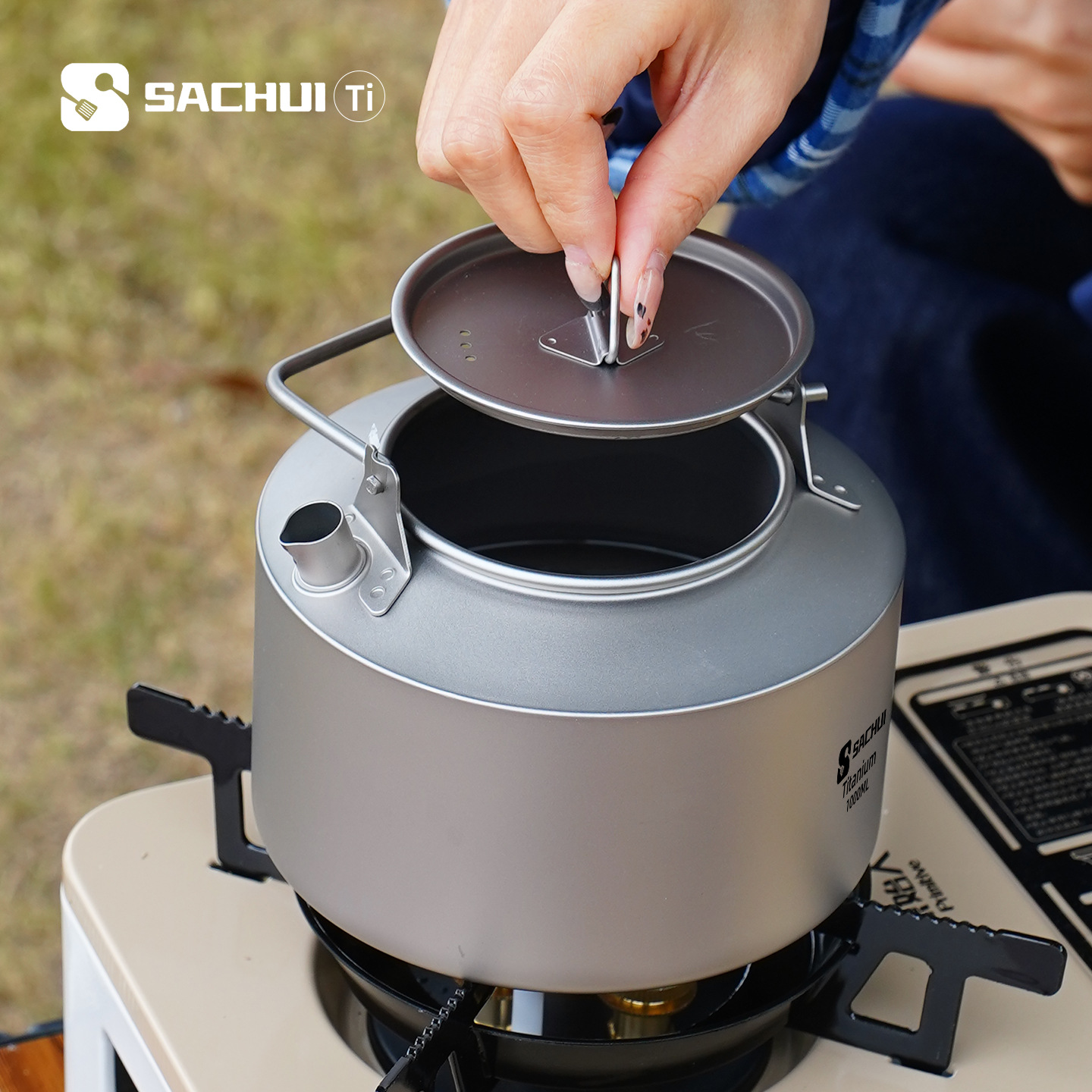 1000ML Pure Titanium Kettle Ou - огляд і ціна Camping Outdoor Cooking Set