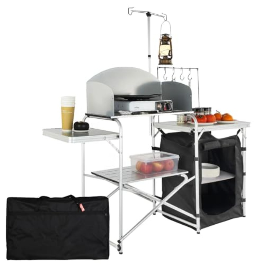 Camping Kitchen Table, Folding - огляд і ціна Camping Cooking Cupboard