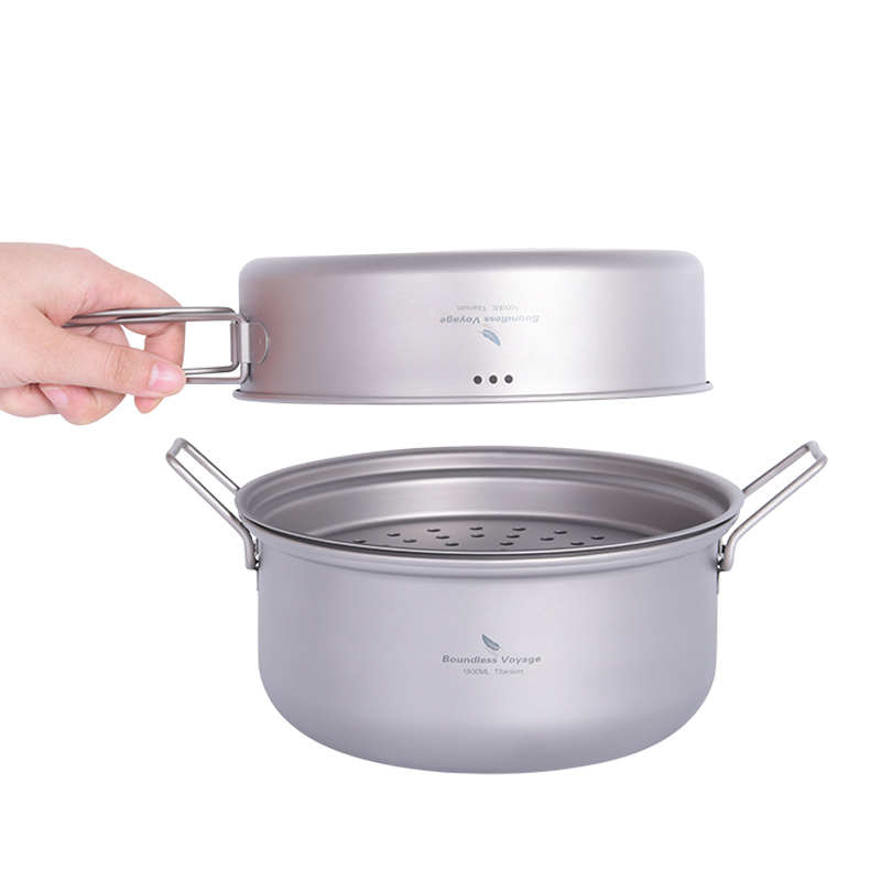 Boundless Voyage Titanium Stea - огляд і ціна Camping Cooking Set