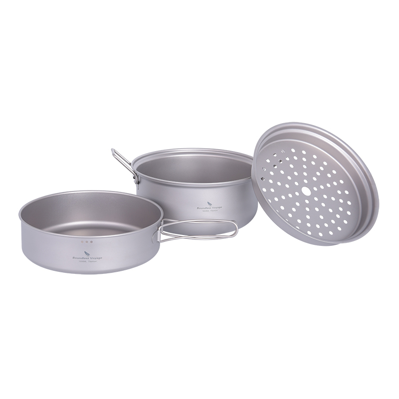 Boundless Voyage Titanium Stea - огляд і ціна Camping Cooking Set