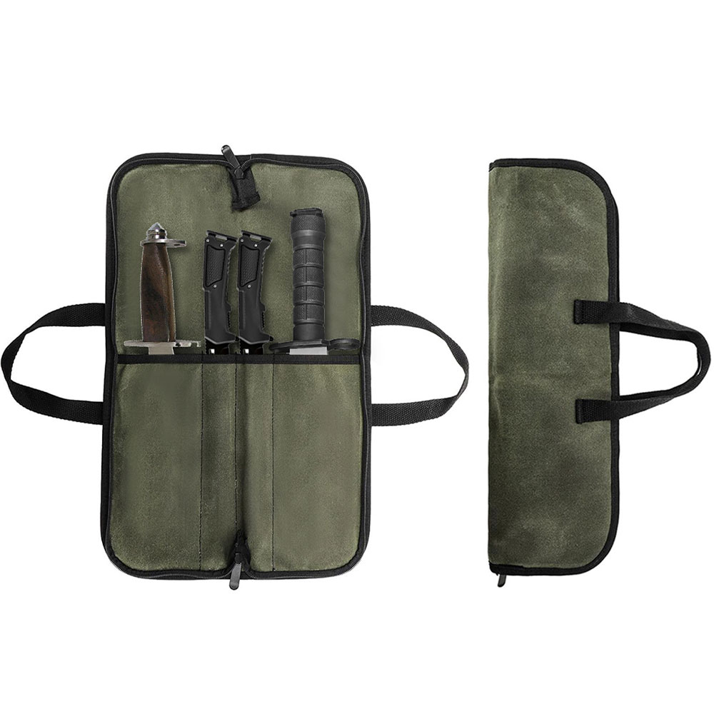 Waxed Canvas Knife Roll Bag Mu - огляд і ціна Camping Cooking Bag