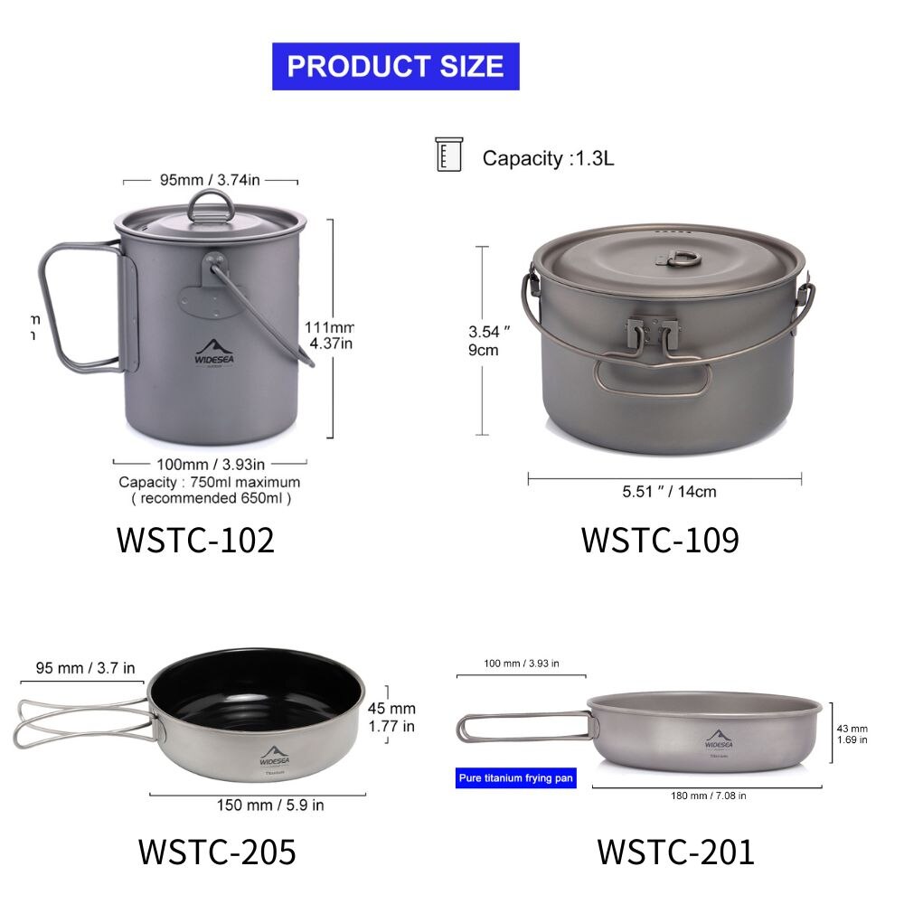 Widesea Camping Tableware Tita - огляд і ціна Camping Cooking Utensils Storage