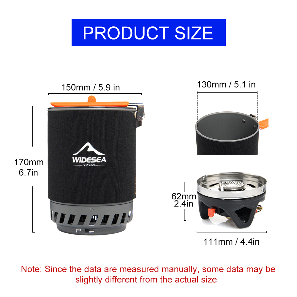 Widesea Camping Cooking System - огляд і ціна Camping Cooking Set