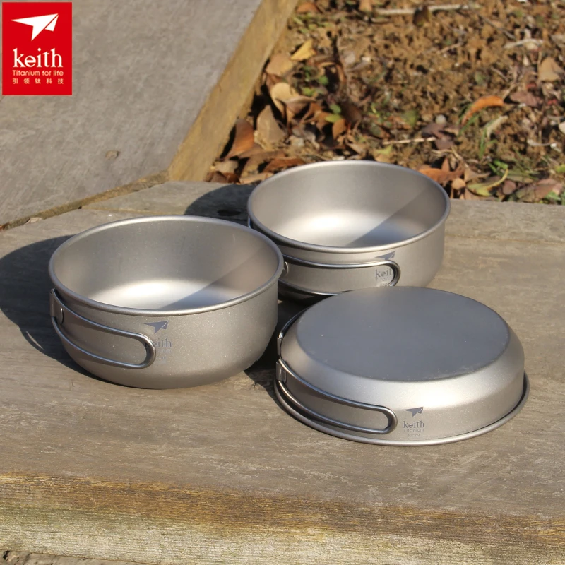 Keith 3PCS Titanium Cookware P - огляд і ціна Camping Cooking Set
