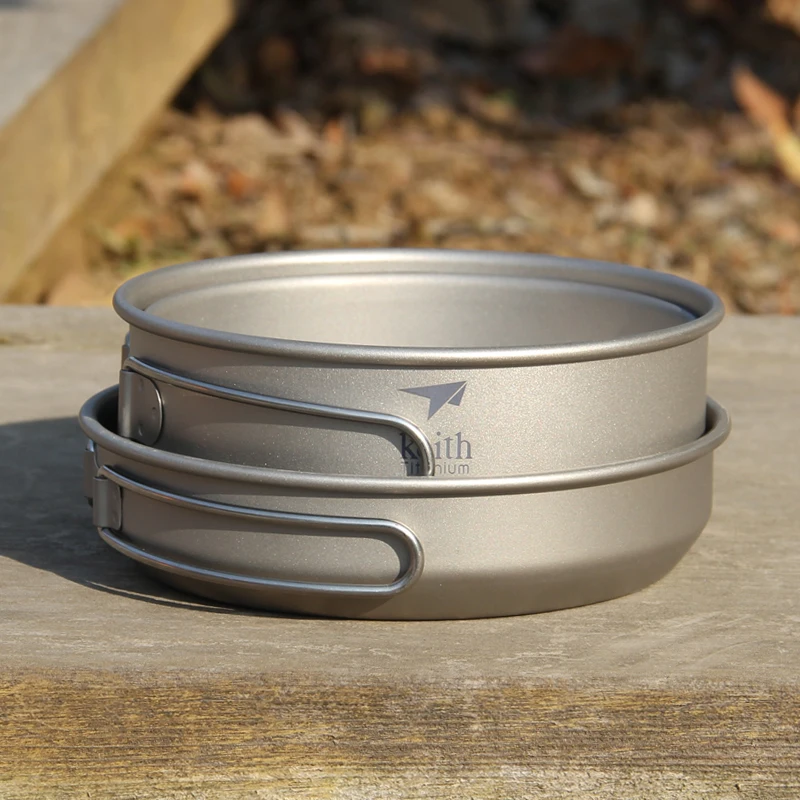 Keith 3PCS Titanium Cookware P - огляд і ціна Camping Cooking Set