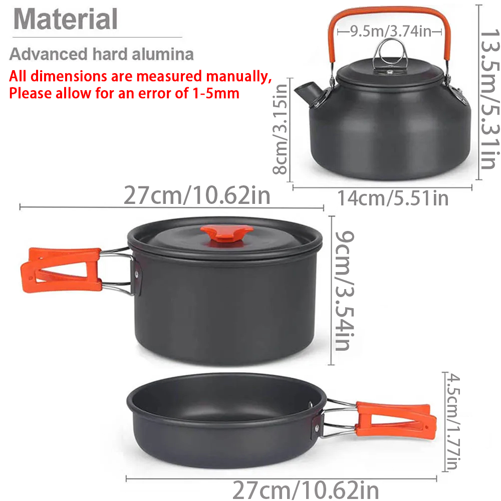 1pcs/1set Camping Cookware Kit - огляд і ціна Camping Cooking Backpack