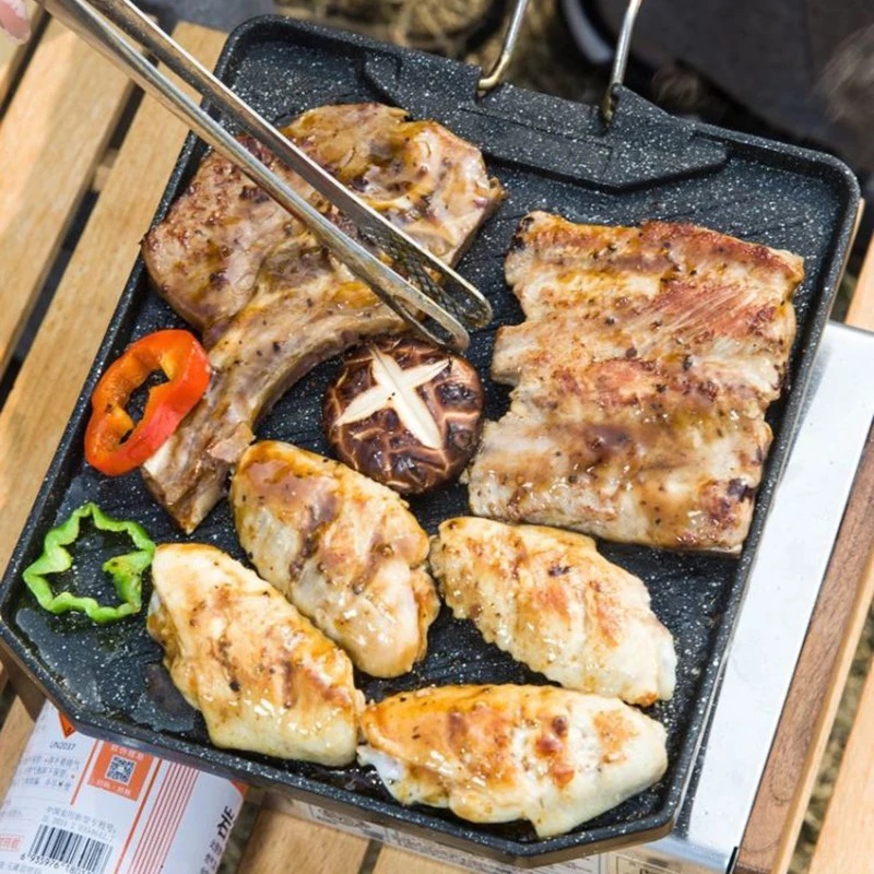 Portable Non‑Stick Grill Pan O - огляд і ціна Camping Cooking Cupboard