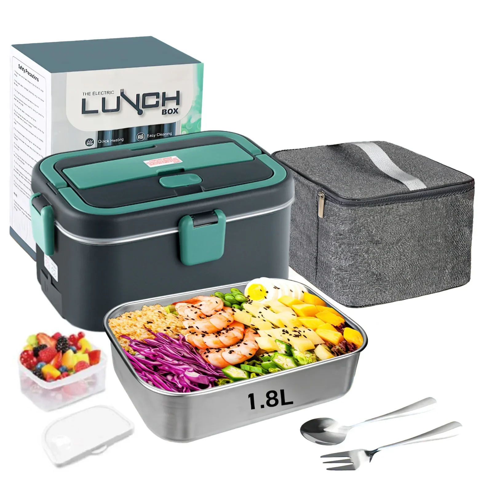 Electric Lunch Box Food Warmer - огляд і ціна Camping Cooking Electric