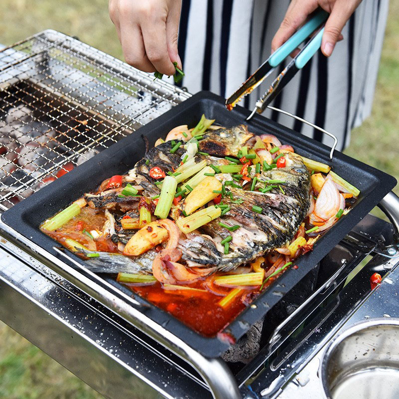Outdoors Thick Square Grill Pa - огляд і ціна Camping Cooking Set