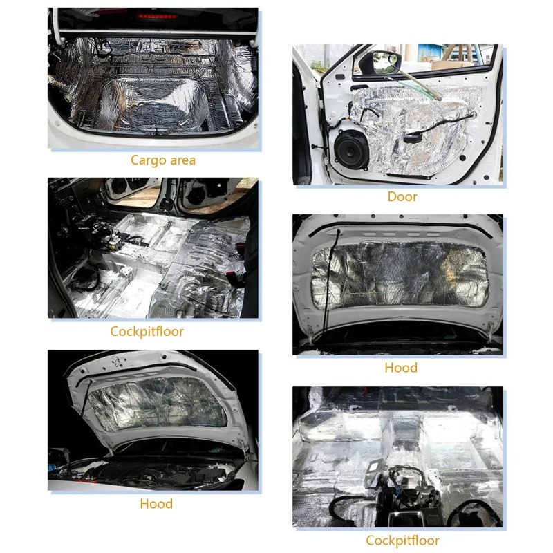 200x50cm 5/10mm Car Sound Mat  - огляд і ціна Aluminum Foil Heavy Duty