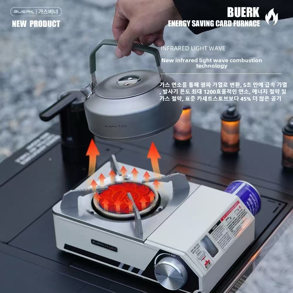 BUERK 4000W Infrared Stove Por - огляд і ціна Camping Cooking Windshield
