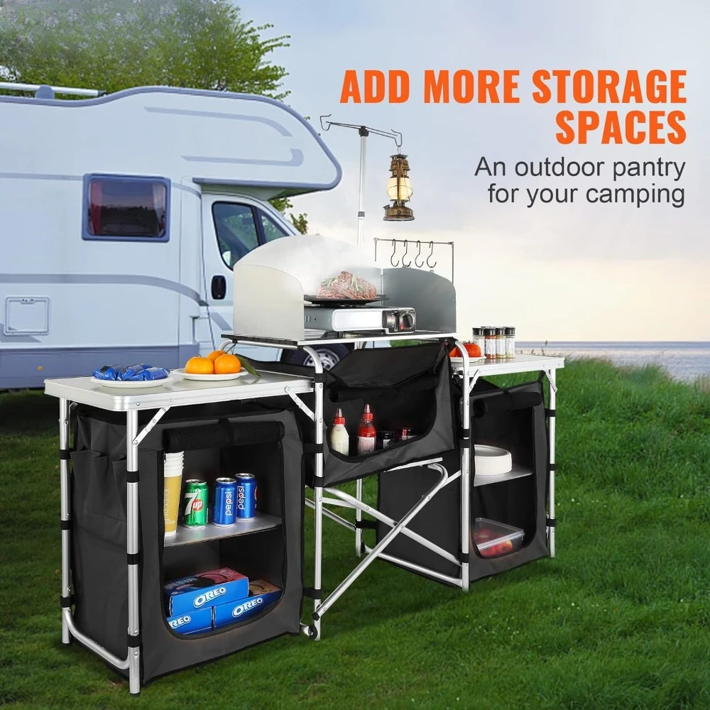A Camping Kitchen Table, Foldi - огляд і ціна Camping Cooking Cupboard