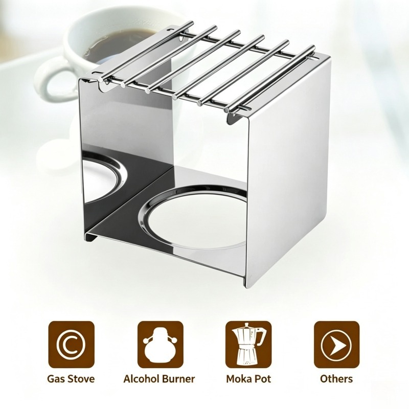 Stainless Steel Square Coffee  - огляд і ціна Camping Cooking Set