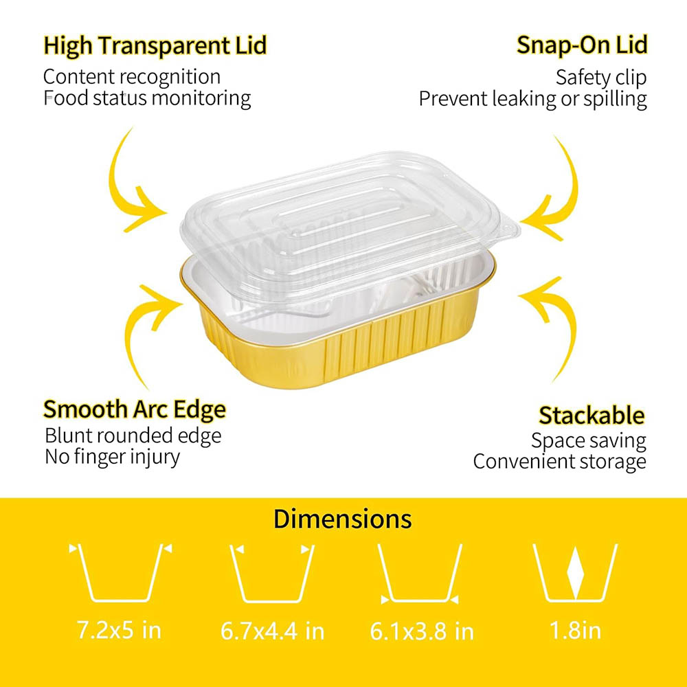 Small Aluminum Pans with Lids  - огляд і ціна Aluminum Foil Heavy Duty