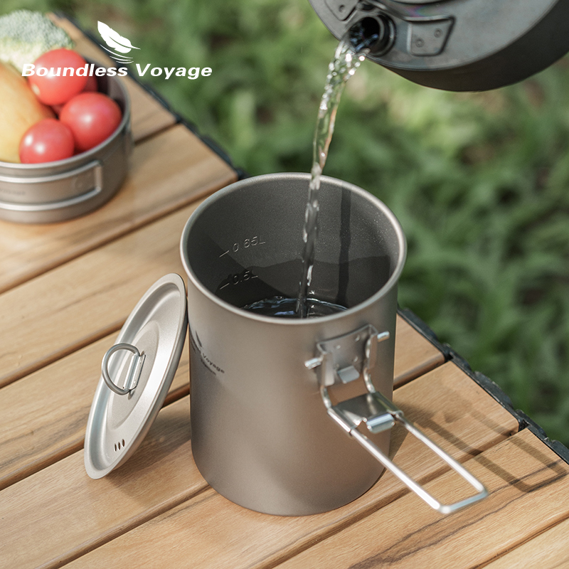 Boundless Voyage 900ml Titaniu - огляд і ціна Camping Cooking Lightweight