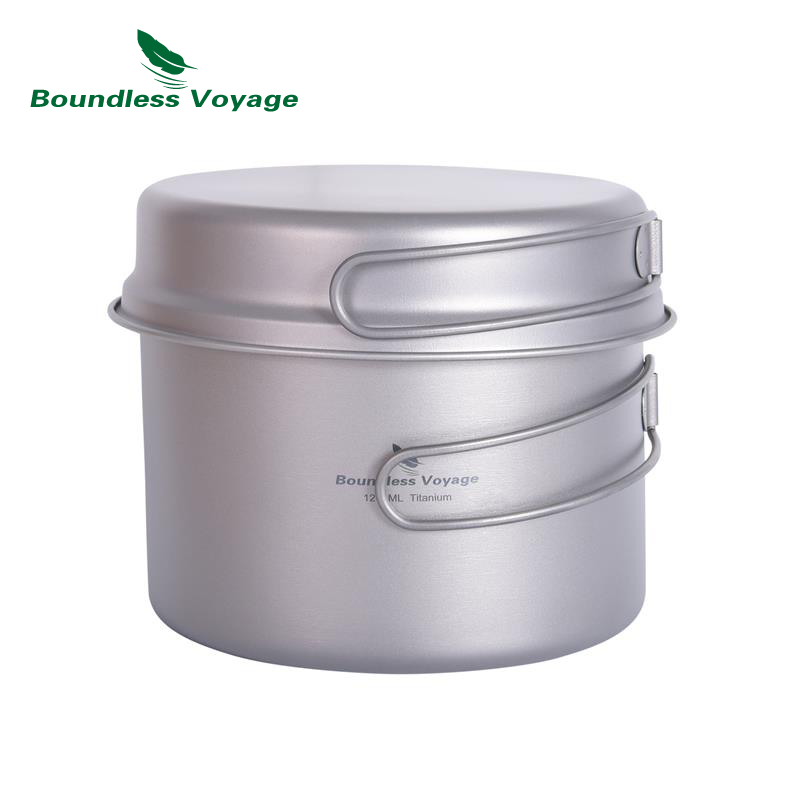 Boundless Voyage Titanium Pot  - огляд і ціна Camping Cooking Mess Kit