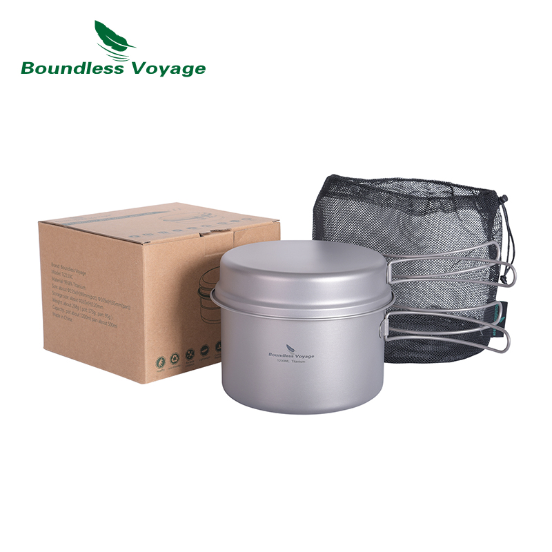 Boundless Voyage Titanium Pot  - огляд і ціна Camping Cooking Mess Kit