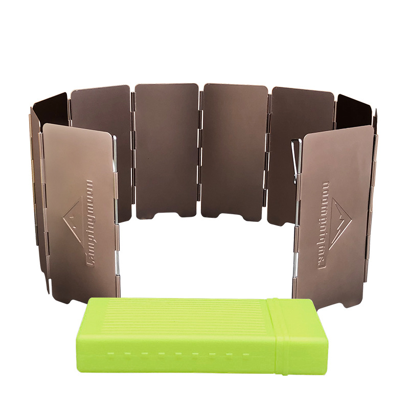 10 Plates Bronze-coloured Fold - огляд і ціна Camping Cooking Windshield