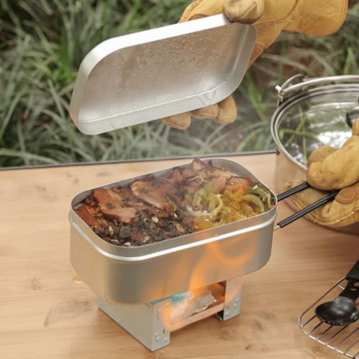 Foldable Bento Box Handle, Lun - огляд і ціна Camping Outdoor Cooking Set