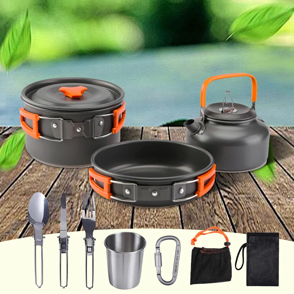 Camping Cookware Kit Kettle Po - огляд і ціна Camping Cooking Set