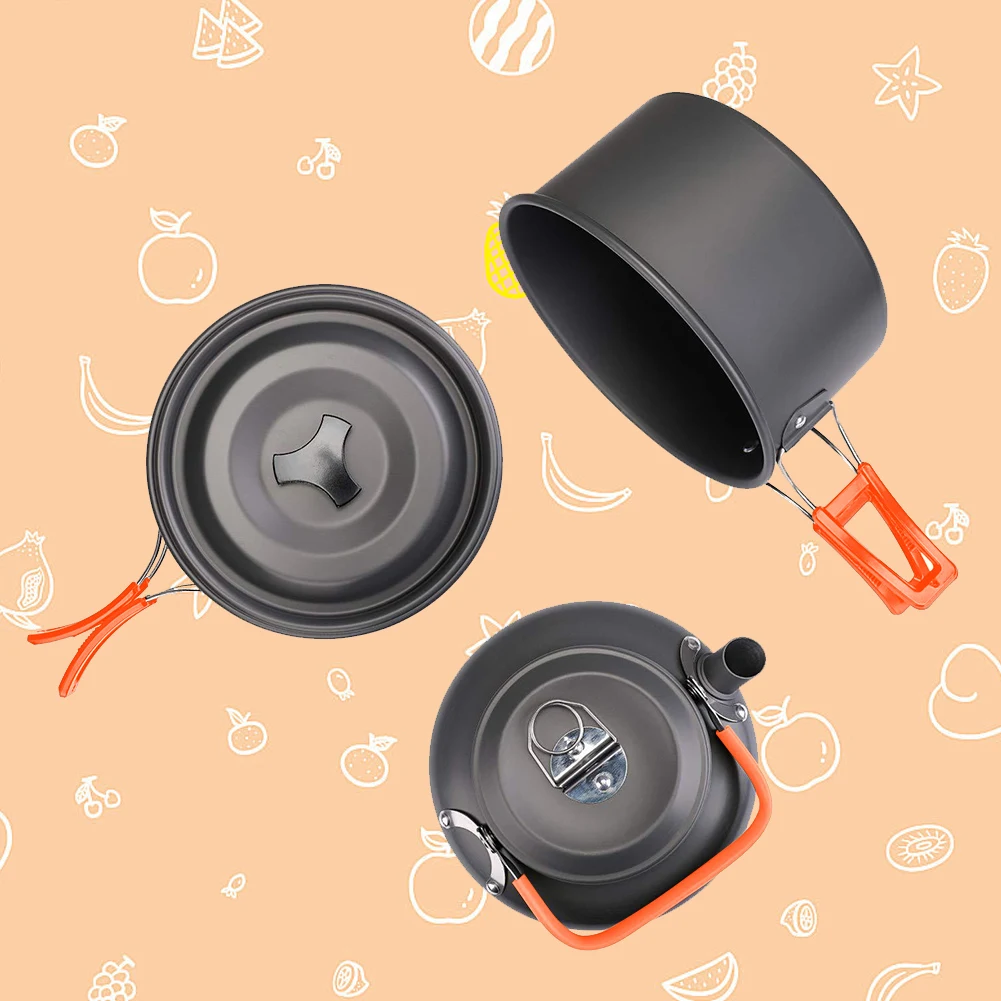 Camping Cookware Kit Kettle Po - огляд і ціна Camping Cooking Set