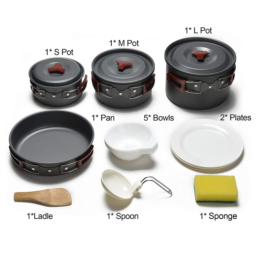 Outdoor Camping Cookware Kit N - огляд і ціна Camping Cooking Lightweight