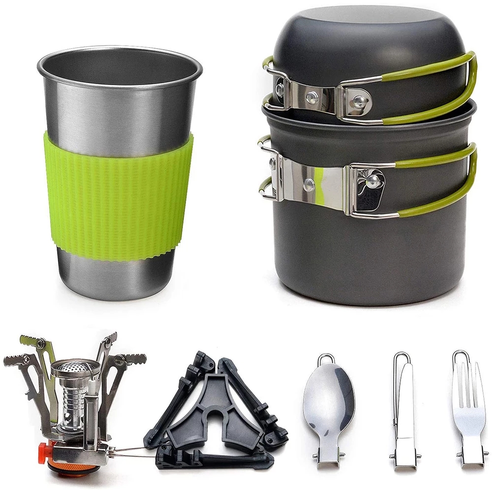 Camping Cookware Kit with Stov - огляд і ціна Camping Cooking Backpack