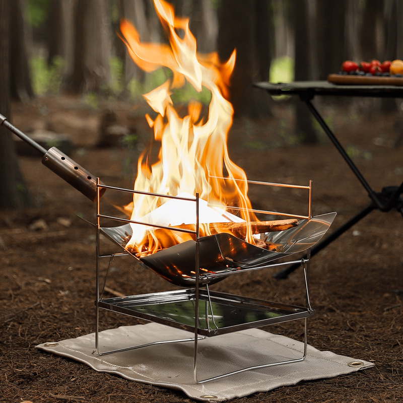 Wood Burning Camping Stove Por - огляд і ціна Camping Cooking Windshield